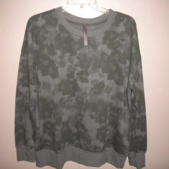 Mondetta Women's Size Large Green Tie Dye Sweatshirt NWT - Picture 2 of 5